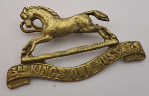 3rd Kings own Hussars badge 55x32mm