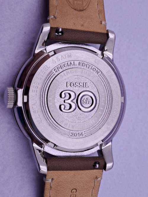2014 Mens Fossil Special Edition FS4897 quartz watch with leather strap -Working-Unused