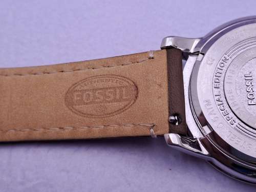 2014 Mens Fossil Special Edition FS4897 quartz watch with leather strap -Working-Unused