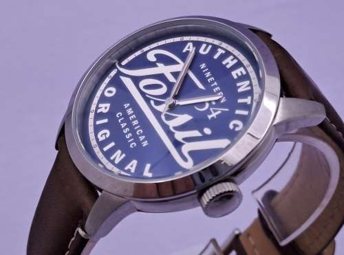 2014 Mens Fossil Special Edition FS4897 quartz watch with leather strap -Working-Unused