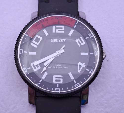 Soviet STMX00028-01 -5 ATM quartz watch with Silicon strap -Working-Unused
