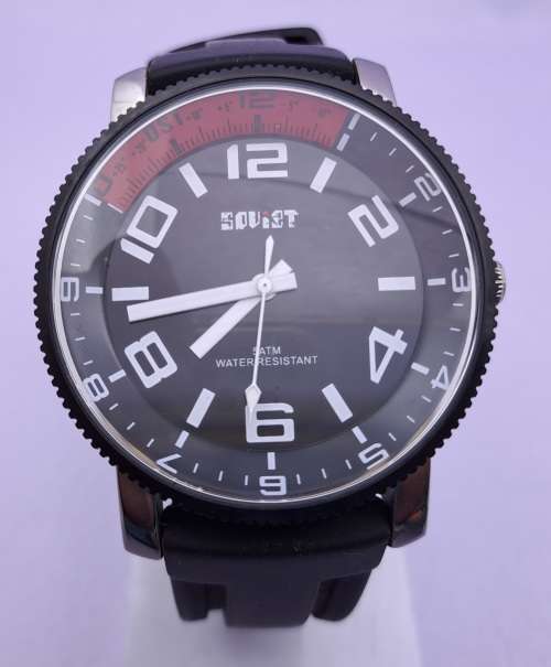 Soviet STMX00028-01 -5 ATM quartz watch with Silicon strap -Working-Unused