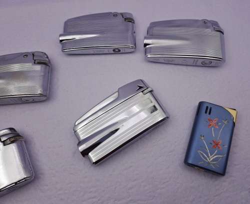 6 x Ronson Lighters (5x 1940/1950`s Varaflame Lighters) all need service or repairs