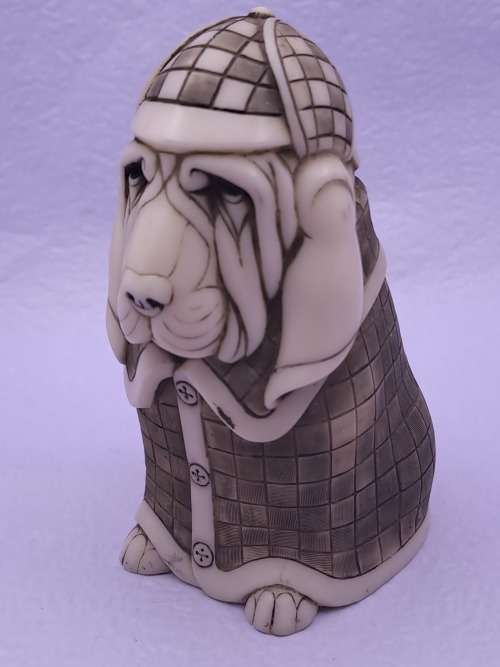 Collectable John Biccard collection The Baron Whimsical Figurine (Crushed Marble) Heavy