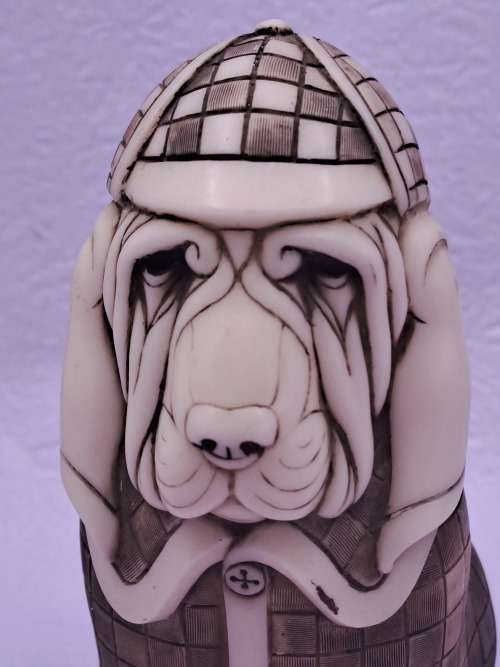 Collectable John Biccard collection The Baron Whimsical Figurine (Crushed Marble) Heavy