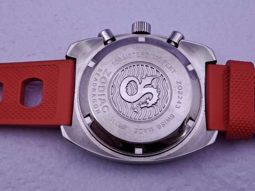 Swiss Made Zodiac 1882 Seadragon Tachymeter Quartz Men`s Watch-as New -Unused