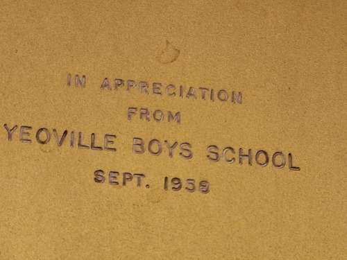Vintage 1950`s Silver Plated Cigarette Case from Yeoville Boys school -engraved