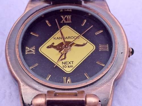 Australian Cult Collection Quartz watch- metal -flip cover -Unused in box by Iscool