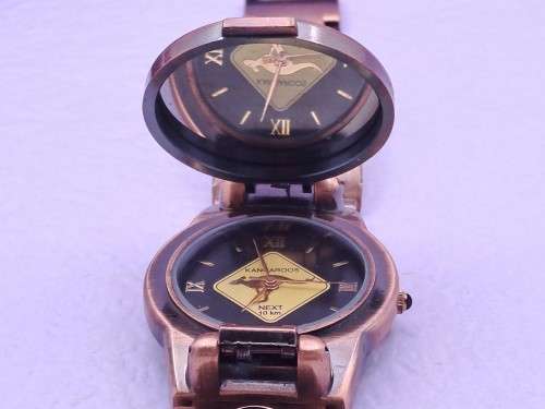 Australian Cult Collection Quartz watch- metal -flip cover -Unused in box by Iscool