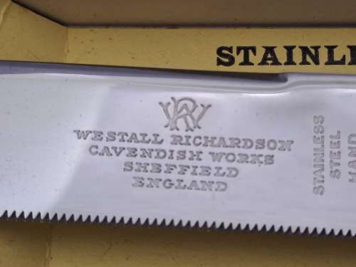 Vintage Cake Knife by Westall Richardson Cavendish works Sheffield England -In Box