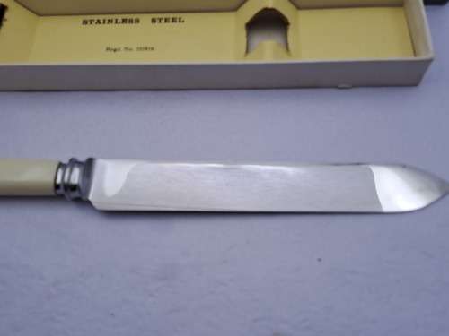 Vintage Cake Knife by Westall Richardson Cavendish works Sheffield England -In Box
