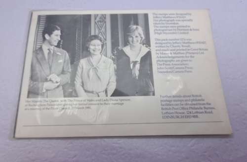 29 July 1981 British Post Office Mint Stamps -Royal wedding (2 sets)