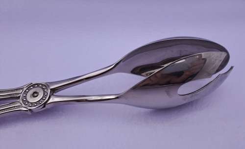 Large Vintage Silver Plated Salad Serving Tong 15cm