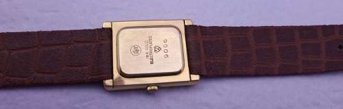 Vintage 18K Electroplated Gold Raymond Weil 9006 Geneve Quartz Swiss watch -working