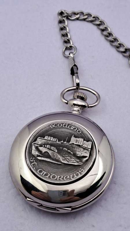 Quartz Pocket watch  on chain working-Japan Movement