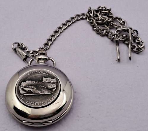 Quartz Pocket watch  on chain working-Japan Movement