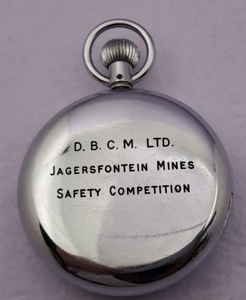 Vintage Rocar Swiss Made Stop Watch -Working 50mm in Diameter-Back Cover Engraved