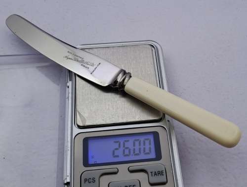 1944 Sterling Silver Hallmarked Christening Cutlery set -Boxed - excellent-Berlingham England.