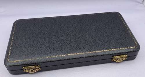 1944 Sterling Silver Hallmarked Christening Cutlery set -Boxed - excellent-Berlingham England.