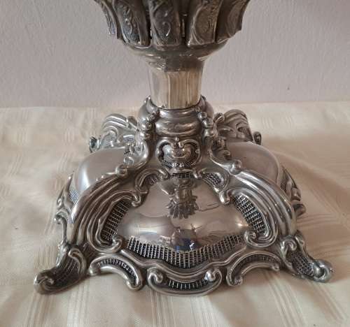 A Large Vintage 13 Cup Silverplate Kiddush Wine Fountain standing 460mm tall