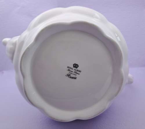 Royal Albert REVERIE Teapot Bone China England (tiny nick on spout)