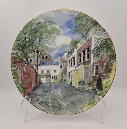 1986 Vintage Royal Doulton SECRET LONDON The Mews Plate 210mm