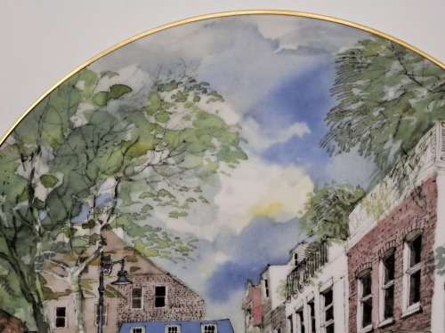 1986 Vintage Royal Doulton SECRET LONDON The Mews Plate 210mm