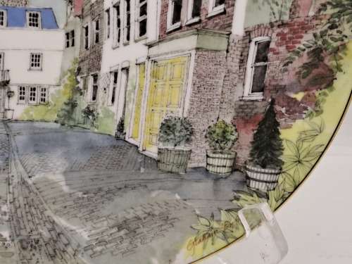1986 Vintage Royal Doulton SECRET LONDON The Mews Plate 210mm