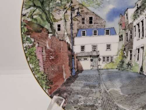 1986 Vintage Royal Doulton SECRET LONDON The Mews Plate 210mm