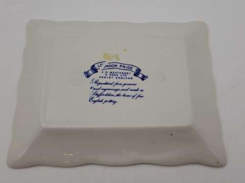 Small Vintage Genuine Hand Engraving London Pride TOWER BRIDGE J.H Weatherby & Sons Tray