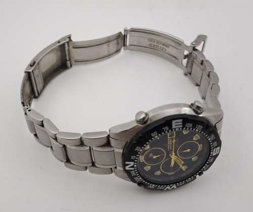 Pre-owned Citizen Promaster WR200 Alarm Chronograph Mens Quartz watch -Working