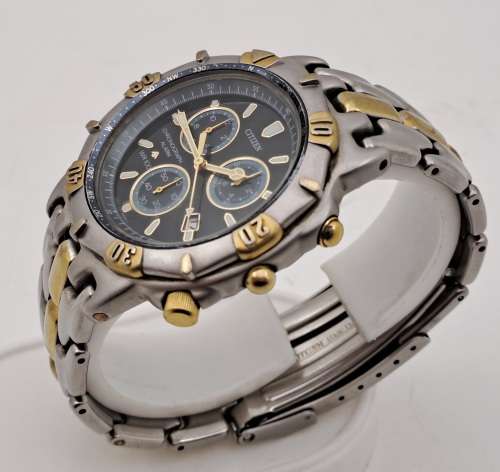 Pre-owned Citizen Promaster WR200 Alarm Chronograph Mens Quartz watch -Working