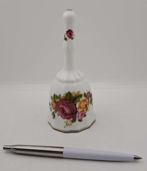 Vintage Fine Bone China COTTAGE ROSE Bell 140x62mm