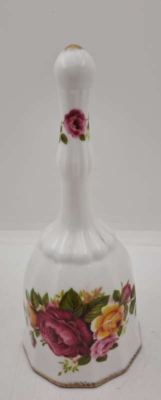 Vintage Fine Bone China COTTAGE ROSE Bell 140x62mm