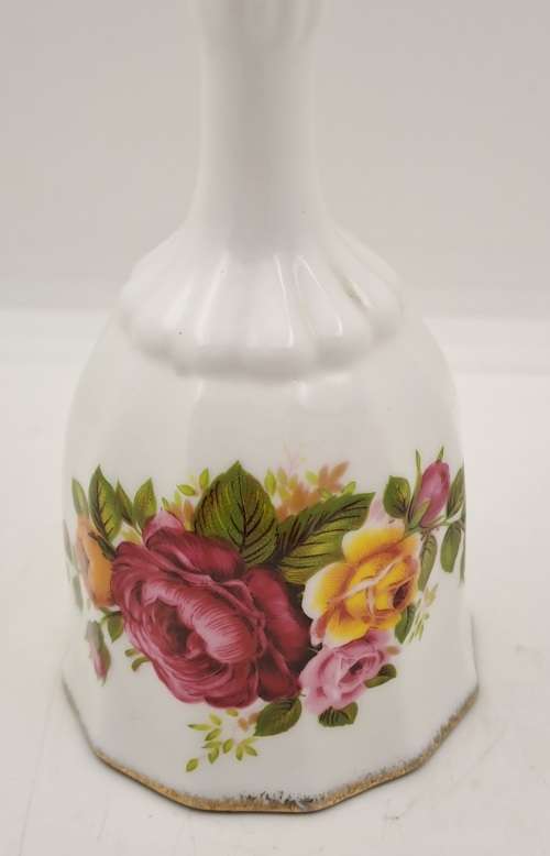 Vintage Fine Bone China COTTAGE ROSE Bell 140x62mm
