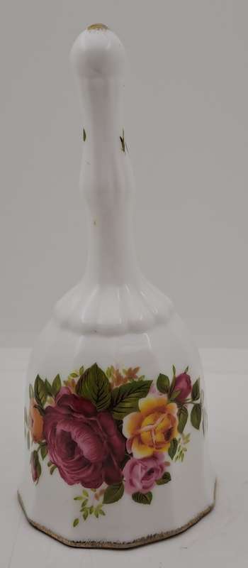 Vintage Fine Bone China COTTAGE ROSE Bell 140x62mm