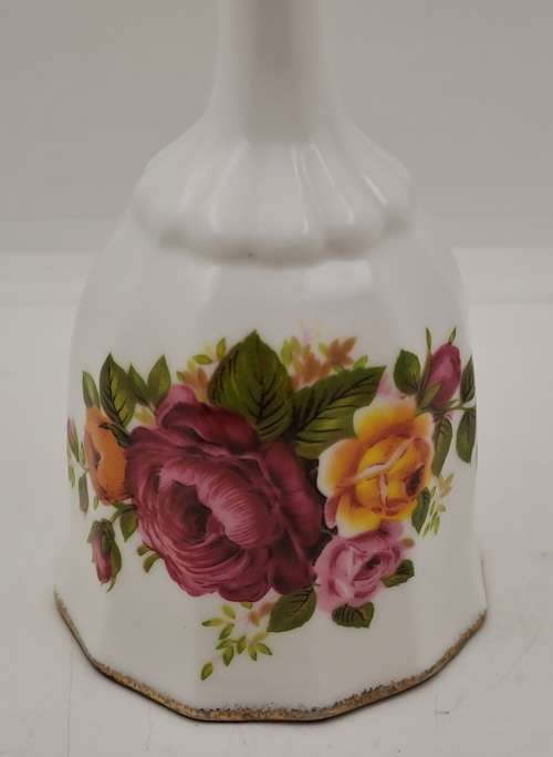 Vintage Fine Bone China COTTAGE ROSE Bell 140x62mm