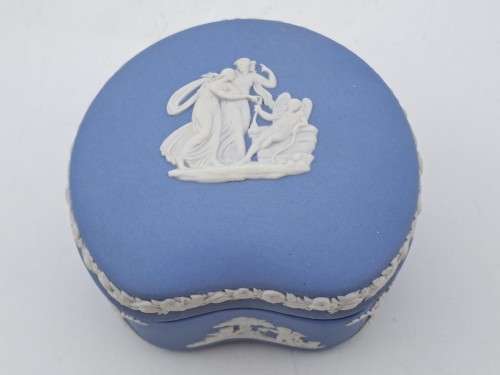 Vintage Wedgwood Jasper Trinket Box 53x82x73mm