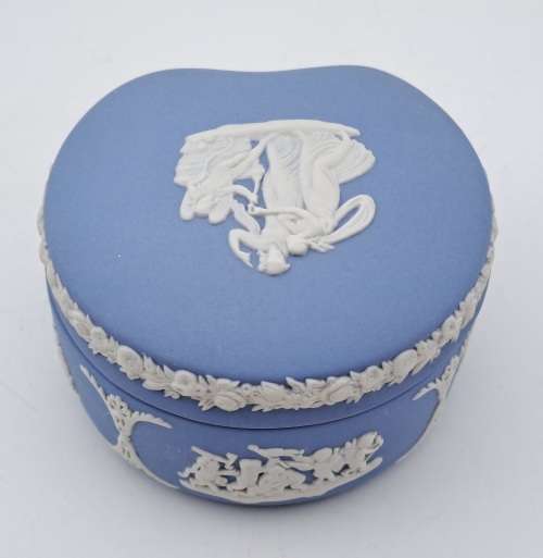 Vintage Wedgwood Jasper Trinket Box 53x82x73mm