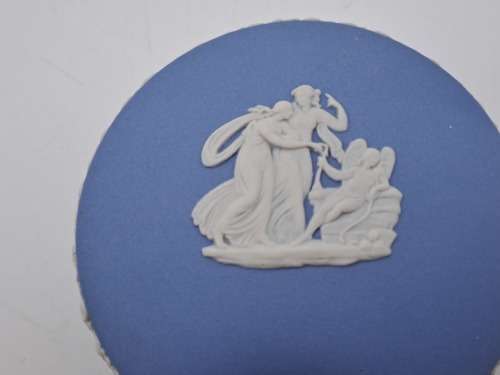 Vintage Wedgwood Jasper Trinket Box 53x82x73mm