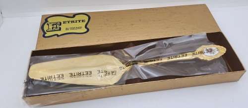 24ct Gold Plated Eetrite Cake Server still in box 225mm (Nice with Royal Albert)