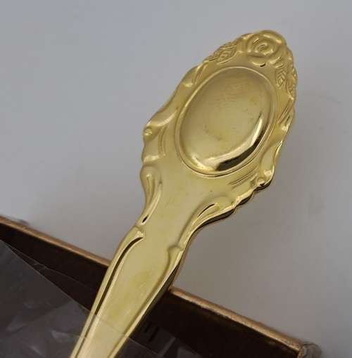 24ct Gold Plated Eetrite Cake Server still in box 225mm (Nice with Royal Albert)