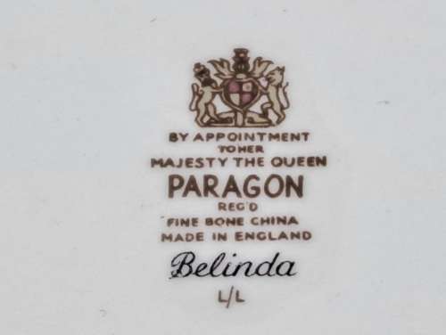 Vintage Paragon BELINDA Stoke-on-Trent Gravy Boat with Saucer-By Appointment to the Queen