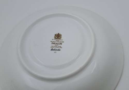 Vintage Paragon BELINDA Stoke-on-Trent Soup Coupe with saucers -By Appointment to the Queen