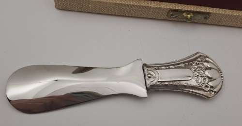 Antique Shoehorn with Silver Handle - Boxed