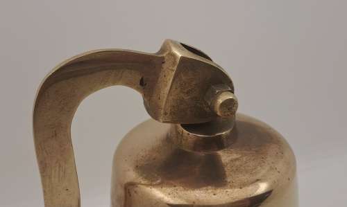 Solid Brass ship/school /bar Bell -wall mounted 14cm x 14,5cm with wall mount Bracket