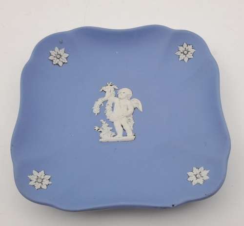 Vintage Wedgwood Jasper Tray 112x105mm