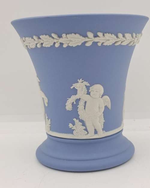 Vintage Wedgwood Jasper Vase 90x87mm