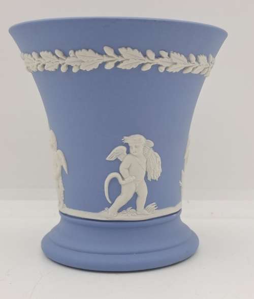 Vintage Wedgwood Jasper Vase 90x87mm