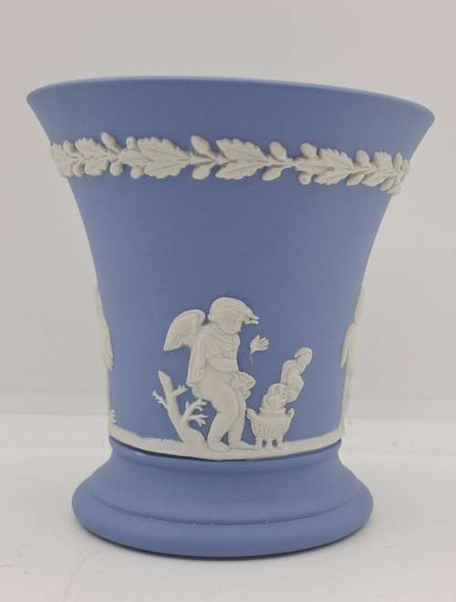 Vintage Wedgwood Jasper Vase 90x87mm